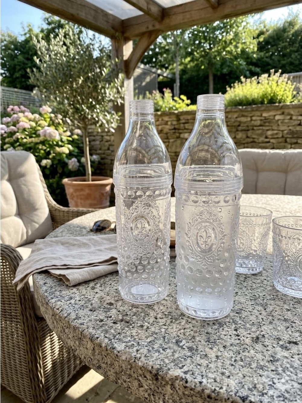 Clear Decorative Glass Bottles
